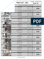 Price List - Usd - : Home Concept