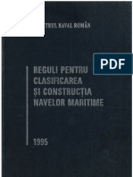 RNR - Reguli Pentru Clasificarea Si Constructia Navelor Maritime - 1995 PDF