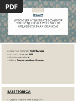 WISC 4. Informações Básicas