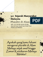 3.0 Sejarah Masyarakat Malaysia Pluraliti Di Alam Melayu