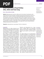 Bisphosphonate Drug Holiday