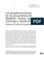 Los Afrodescendientes en Los Documentos de Medellín, Puebla, Santo Domingo y Aparecida