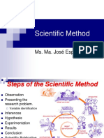 Scientific Method: Ms. Ma. José Espinoza A