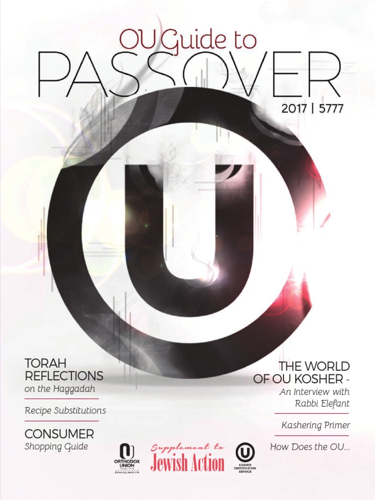 OU Passover Guide 5777 PDF Passover Seder Passover