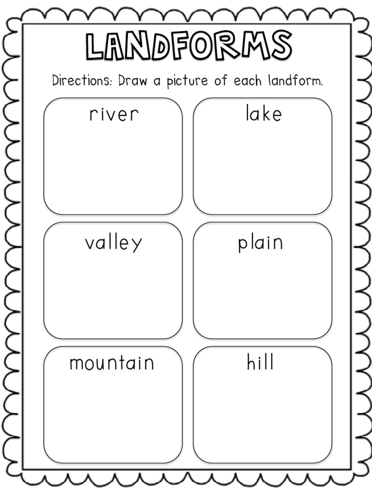 Landform Drawing Instructions | PDF