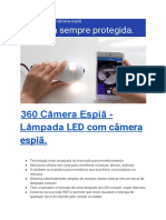 360 Câmera Espiã - Lâmpada LED Com Câmera Espiã.