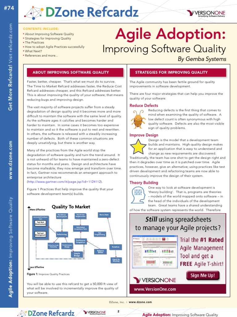 Agile Improve Quality | PDF | Agile Software Development | Software Bug