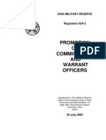 Ohio Military Reserve (Promotion of Commissioned & Warrant Officers Regulation 624-2) 