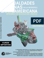 Desigualdades Urbanas en La Metrópoli Latinoamericana - Seminario de Sociología Urbana - Pablo Vega Centeno y Franklin Velarde Herz