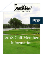 2018 Golf Member Information