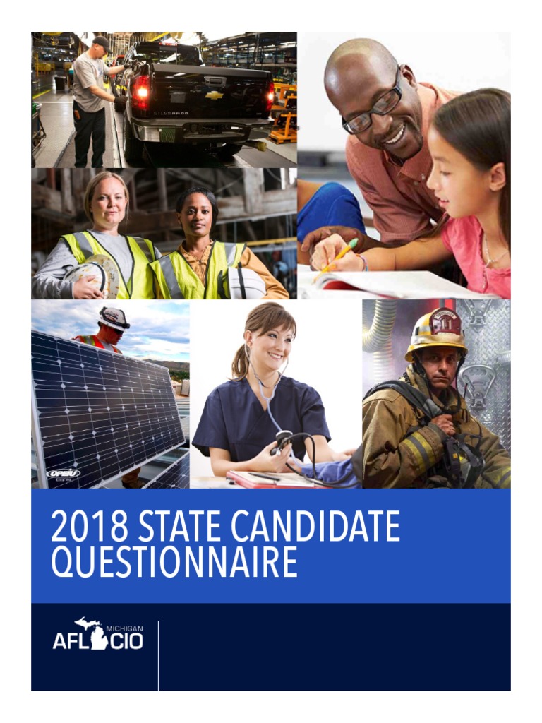 2018 State Questionnaire | PDF | Elections | Collective Bargaining