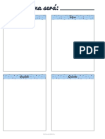 Planner Semanal Quadrado Azul 2 Paginas