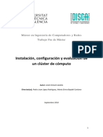 CLIMENT - Instalación, Configuración y Evaluación de Un Cluster de Cómputo