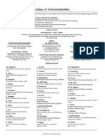 Editorial Board 2016 Journal of Food Engineering