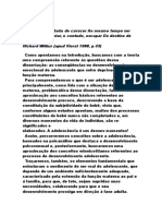 O desenvolvimento emocional do adolescente privado da função materna