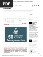 Soal Pemrograman Java 50 PG