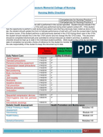 Nursing Skills Checklist Jennifer Salmon