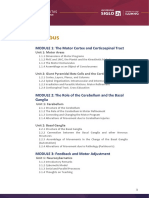 Syllabus: MODULE 1: The Motor Cortex and Corticospinal Tract