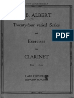 Albert 24 Scales For Clarinet