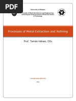 MAKDKM4EN - Processes of Metal Extraction and Refining