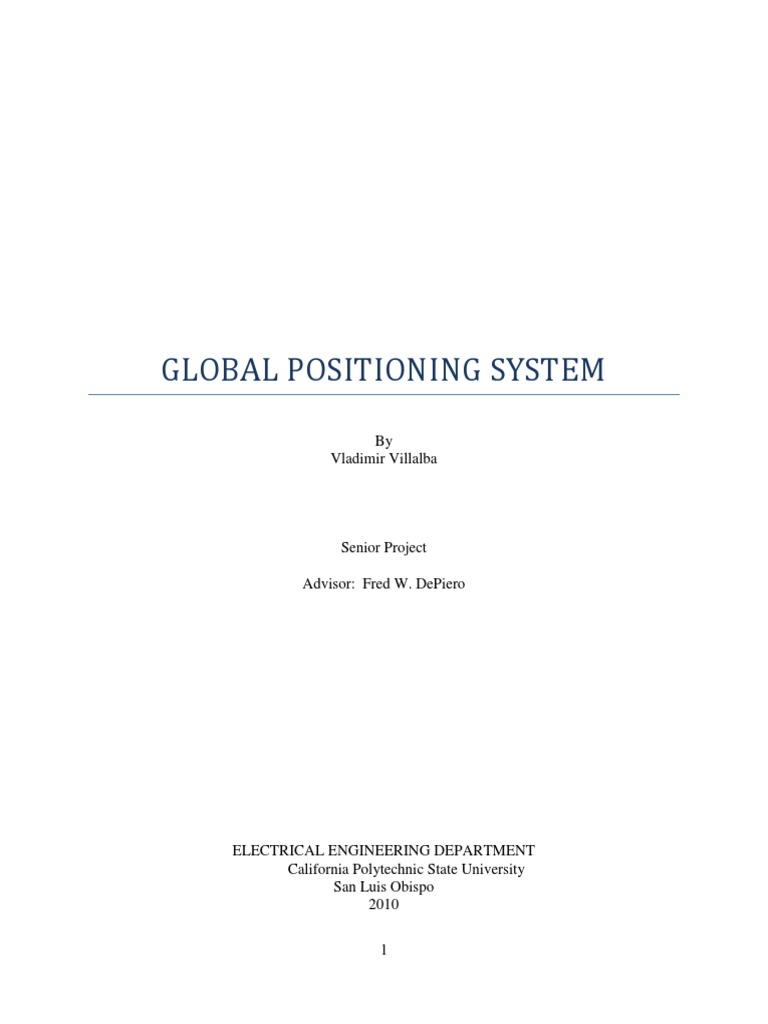 Global Positioning System PDF | PDF | Field Programmable Gate Array ...