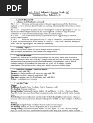 s2w13 - eng11 lesson plans