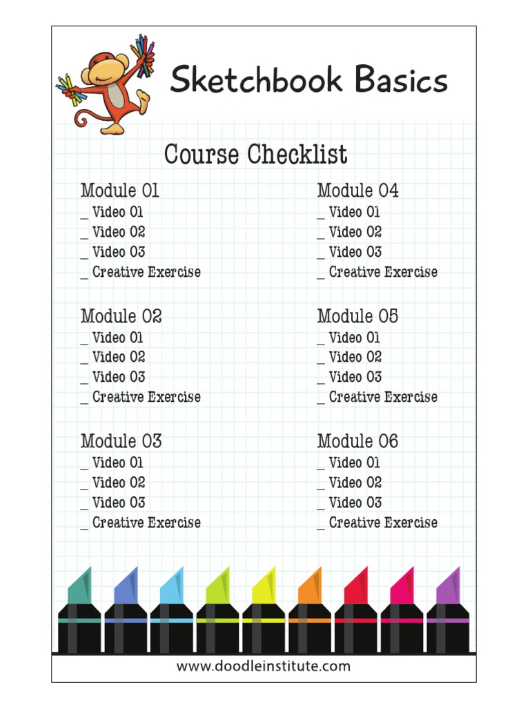 Checklist Sketchbook Basics | PDF