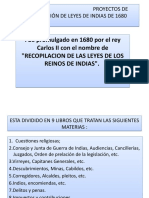 Proyectos de Recopilación de Leyes de Indias de