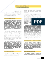 Lectura - Tipos de Investigación