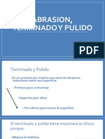 Abrasion, Terminado y Pulido Odontologia