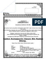 Surat Undangan Tahlil