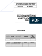 Especificacion Tecnica -  Descargador MT junio 2015.pdf