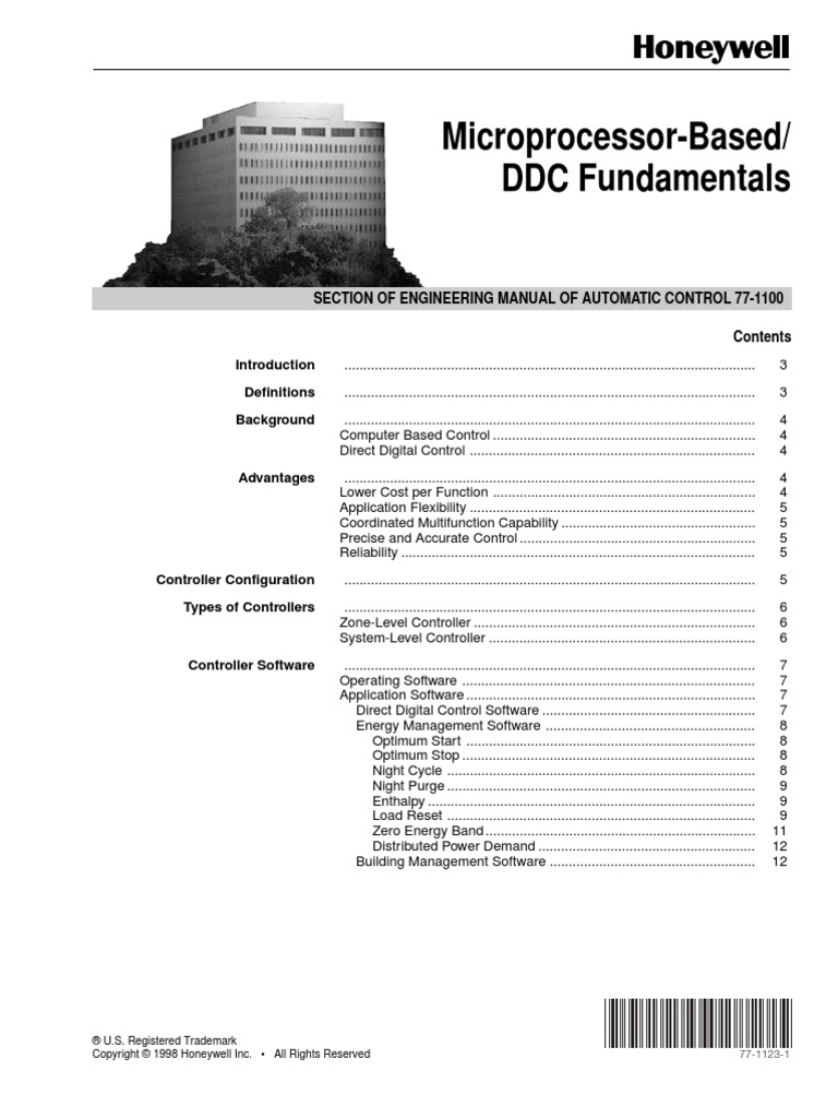 Microprocessor-Based/ DDC Fundamentals: Section of Engineering Manual ...