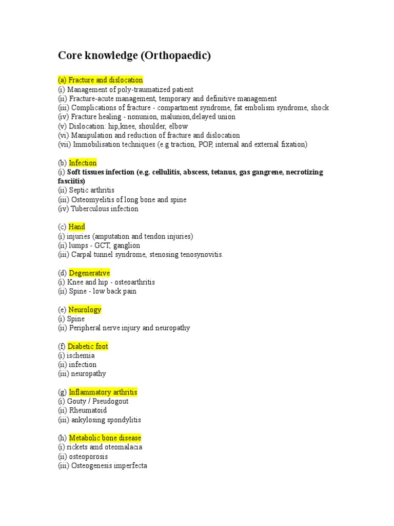 Core Concepts in Orthopedic Care | PDF | Orthopedic Surgery | Back Pain