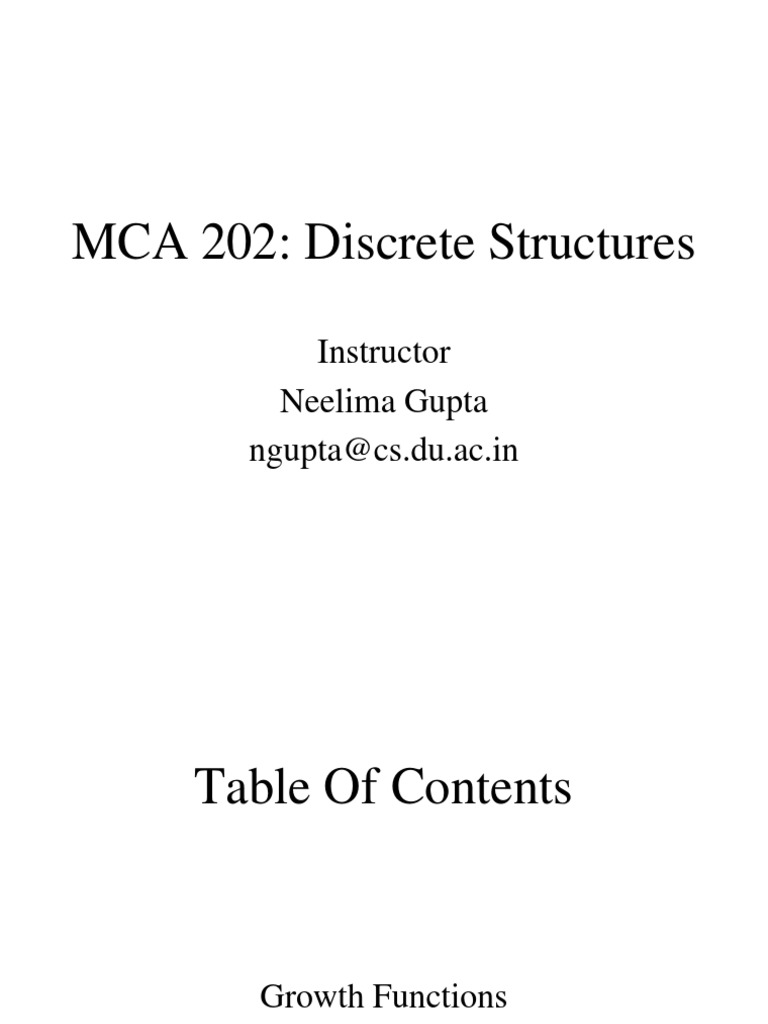 Lecture 1 Asymptotic Notations | PDF | Theory Of Computation | Computer ...