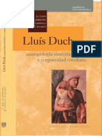 Lluís Duch - Antropologia Simbolica y Corporeidad Cotidiana