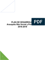 366713494 Acuerdo No 011 de 2016 Plan de Desarrollo Arauquita Mas Social y Productiva