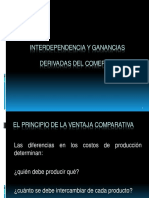 Ventajas comparativas y ganancias del comercio