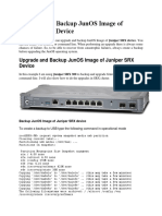 Upgrade and Backup JunOS Image of Juniper SRX Device