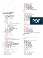 Vocabulario 1000 Palabras en Japones