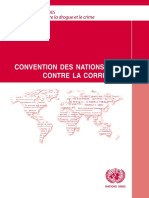 CONVENTION DES NATIONS UNIES CONTRE LA CORRUPTION