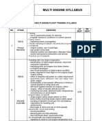 21 Hrs-Multi Engine-Flight Training Syllabus