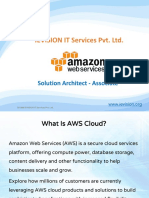 AWS Solution Architect Associate Training Course| AWS Certification pdf -ievision