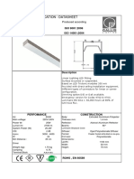 Technical specification and datasheet for E-FREE LED linear lighting fixture