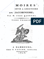 Barruel Augustin - MВmoires pour servir Е l'histoire du jacobinisme Tome 1 PDF