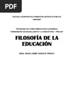 Modulo Filosofía de La Educación