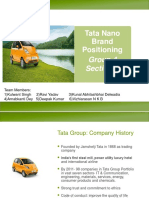 Tata Nano Brand Positioning Group 4 Section A