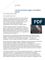 O Homem Deve Vir Em Primeiro Lugar Na Análise Do Direito Financeiro