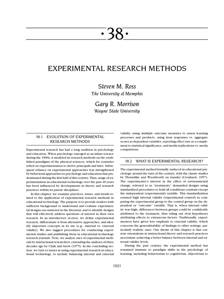 Experimental Designs | PDF | Career & Growth | Science & Mathematics