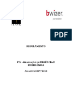 Regulamento PG Urgência e Emergência